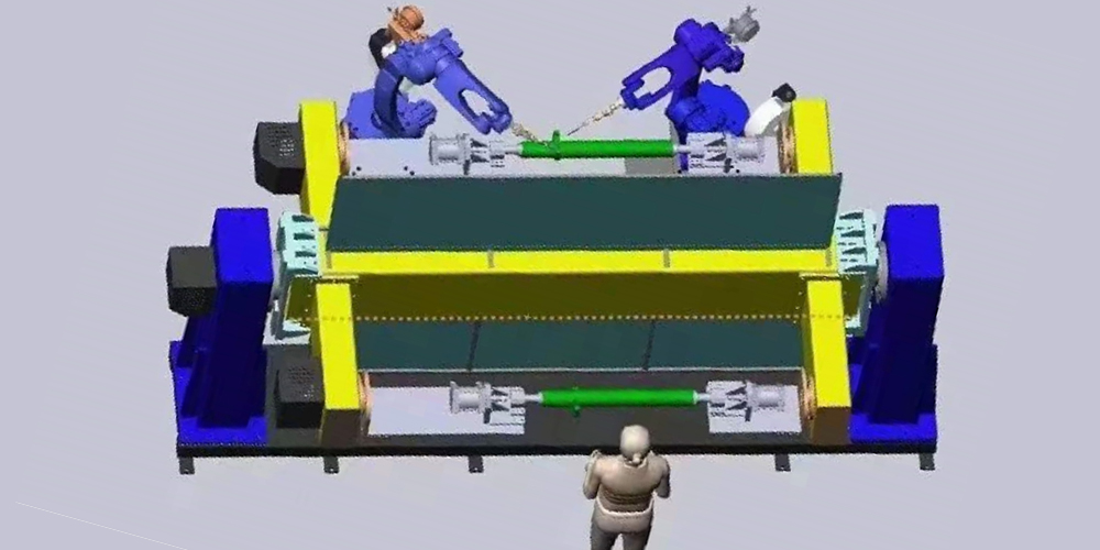 自動化機器人焊接生產(chǎn)線